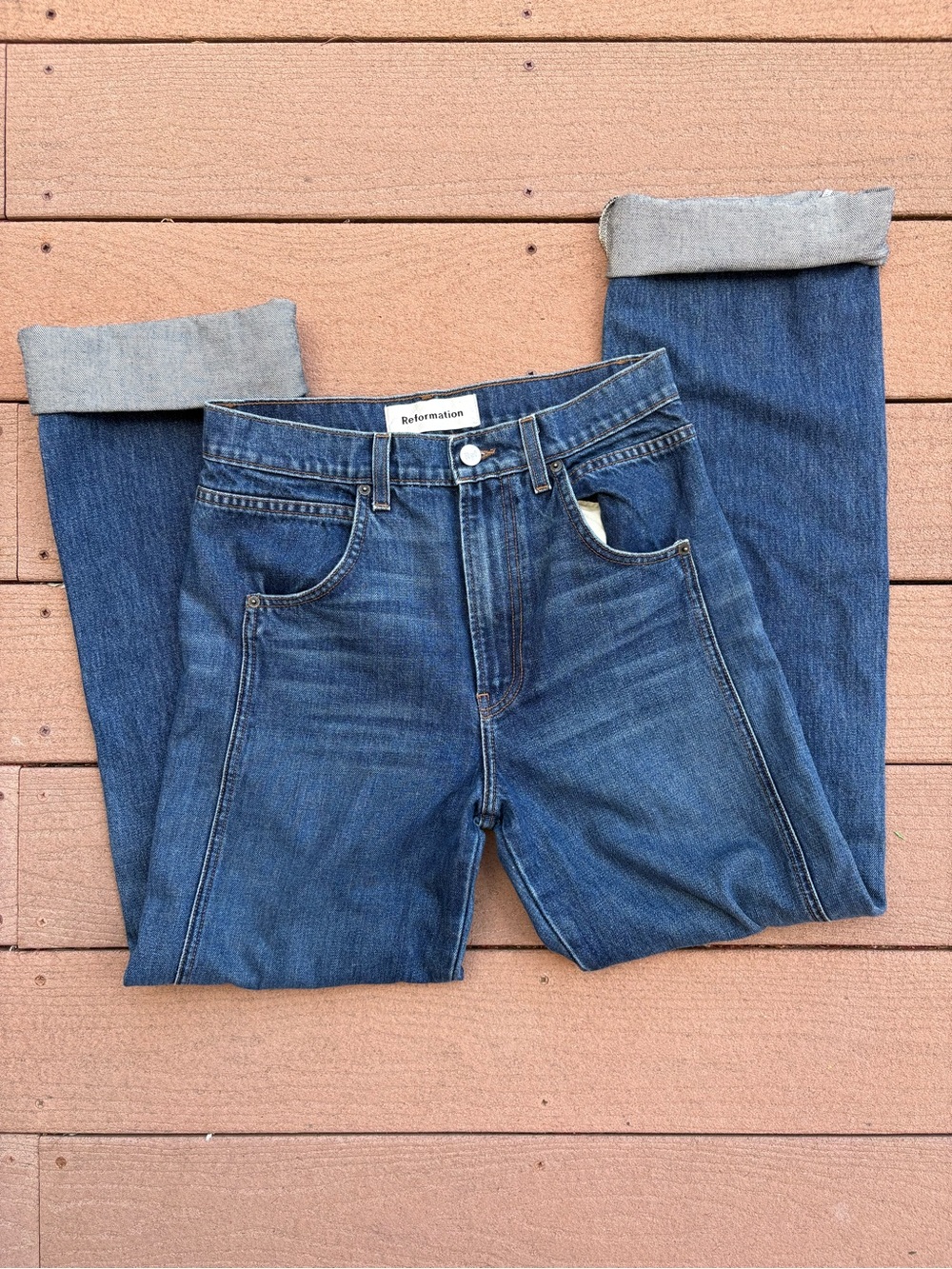 Reformation Medium Indigo Denim Jeans